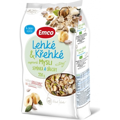 Emco Mysli sypané lehké a křehké semínka a ořechy 550g
