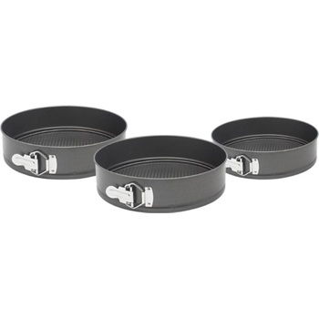 Image 1 of ESPERANSA Комплект форми за торта с падащо дъно esperansa es 1223 hs26, 24/26/28 см, Незалепващо покритие, Сив (1223110074)