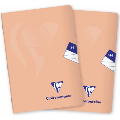 CLAIREFONTAINE Mimesys pastel PP A5 544 linajkový koralový súprava 2 ks