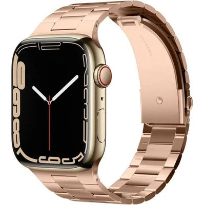 Elago Каишка за смарт часовник Elago Metal Stainless Steel Band, за Apple Watch 42мм/44мм/45мм/49мм, неръждаема стоманена, розово злато (EAW-MTBAND45-RGD)