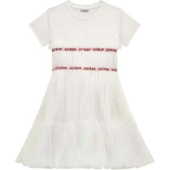Image 1 of Guess Разкроена комбинирана рокля в бяло за момиче Guess