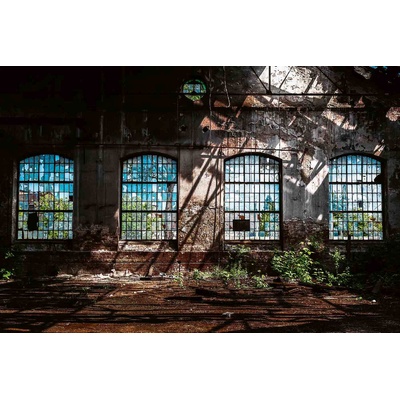 DIMEX ART Флизелинов фототапет изоставен индустриален интериор 375 x 250 см