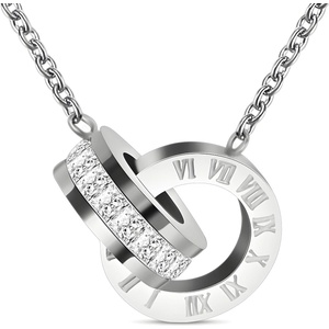 HARAHU Колие dp-18718 - Сребърен kp18718