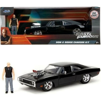 Jada Kovový model dodge charger r/t 1970s figurkou z rychle a zběsile Toys 1:24