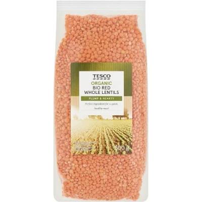 Tesco Bio červená šošovica lúpaná drobnozrnná 500 g