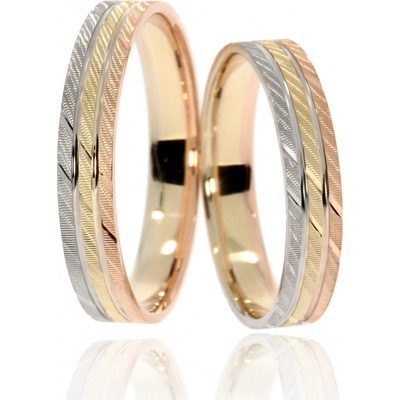 Zlatnictví Helios Zlaté snubní prsteny C F 1717