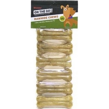 Pet Interest Natural Pressed Bones - Лакомство за кучета кокали от пресована кожа, 7. 5 см. в пакет