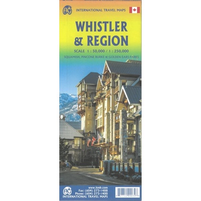 mapa Whistler & Sea to Sky Highway 1:50 t.-1:250 t. ITM