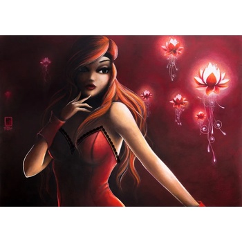 Image 1 of Grafika - Puzzle Misstigri: Red Light Flower II - 1 000 piese