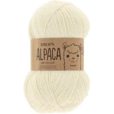 Drops Alpaca UNI 0100 krémová biela