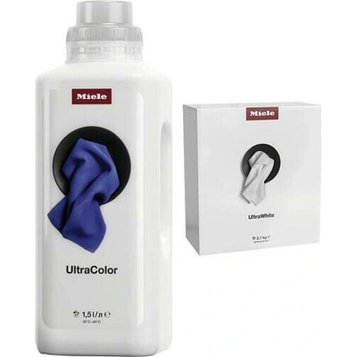 SET 4x Prací prostředek Miele UltraColor 1,5 l + Prací prostředek Miele UltraWhite 2,7 kg