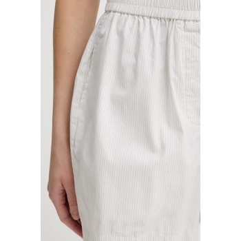 Herskind Памучен къс панталон Herskind Alma в бежово с десен с висока талия 5564172 (5564172)