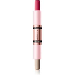 Revolution Blush & Highlight кремообразен руж и хайлайтър в стик цвят Mauve Glow 2x4.3 гр