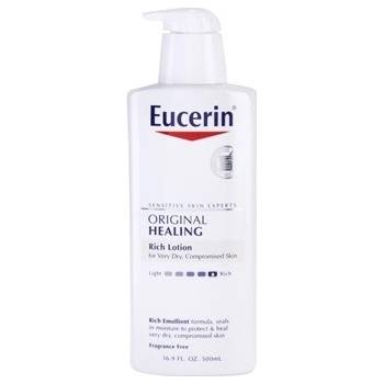 Eucerin Original Healing vyživující tělové mléko pro velmi suchou pokožku (Rich Emollient Formula, Seals in Moisture to Protect & Heal Very Dry, Compromised Skin) 500 ml