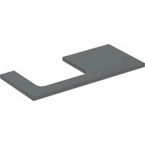 Geberit Плот за мивка Geberit One с ляв изрез, матово бяло, 105 см (505.304.00.3)