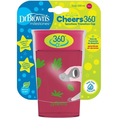 Dr.Browns hrníček nerozlévací 360° červená 300 ml