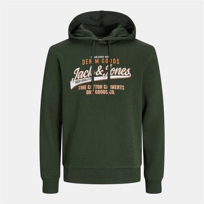 JACK & JONES Суичър Jack and Jones Plus Size Logo Hoodie - Green