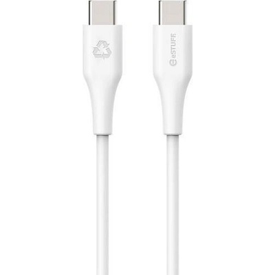 eSTUFF ES604270 INFINITE Super Soft USB-C to USB-C, 2m, bílý