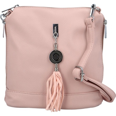 Trendy dámská crossbody Doffne růžová
