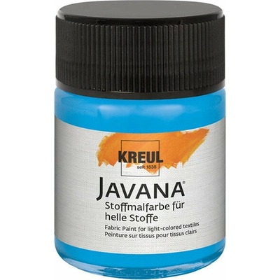 Javana farba na svetlý textil 50 ml azúrová modrá