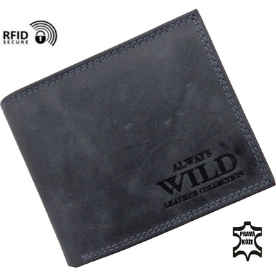 WILD ALWAYS pánská kožená ALWAYS WILD ČERNÁ Přírodní kůže