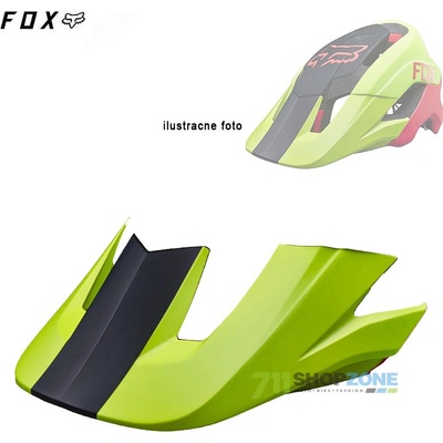 Fox Metah Helmet šilt neon yellow