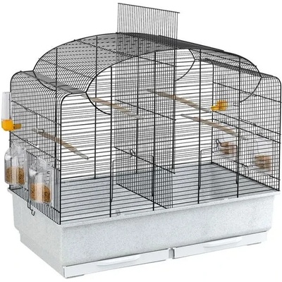 Ferplast - Canto Canary and small exotic bird cage - Оборудвана клетка за канарчета, екзотични и други малки птици, 71 х 38 х 60, 5 см