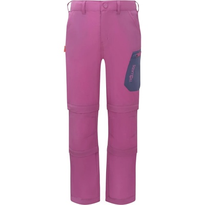 Trollkids Детски панталон със свалящи крачоли Trollkids Kid's Preikestolen Double Zip-Off Pants Zip-off trousers - Mallow Pink / Violet Blue - размер 110 (EU) (701-2961-0213)