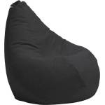 Pufrelax Пуф круша за деца 4-14 г. , 160л. , Nirvana Light - Eerie Black, Перящ се калъф, Пълнеж от Полистиролни перли, Гама Premium (PUF-G-NL-PT-ERBL)