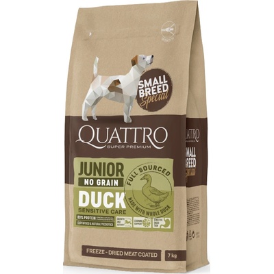 Quattro Junior SB bez obilovin s Kachnou 7 kg