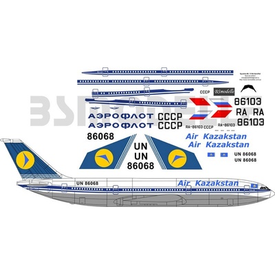Air Obtisky Iljušin Il-86 Aeroflot Kazakhstan BSmodelle BSM144026 1:144