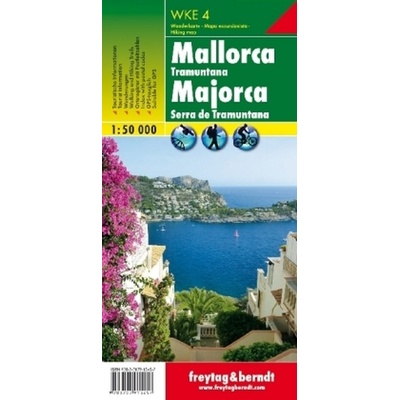 Freytag & Berndt Wanderkarte WKE 4 Mallorca Tramuntana Wanderkarte 1:50.000. Majorca Serra de Tramuntana