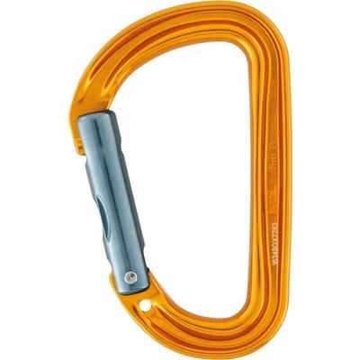 Petzl Sm'D Wall D Carabiner Yellow Solid Straight Gate