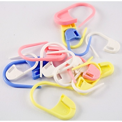 Sponky na pletenie - 15 ks - plast