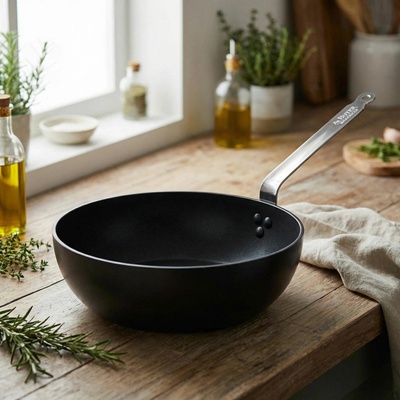 de Buyer Choc Intense čiernanepriľnavá panvica wok 28 cm