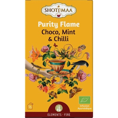 Shoti Maa Purity Flame Energia ohňa Čaj Choco Mint s Chilli 16 x 2 g
