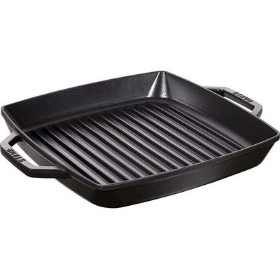 Staub Grilovací pánev se dvěma úchyty 28 x 28 cm černá