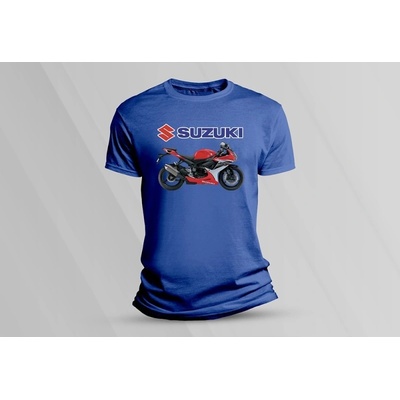 Sandratex dětské bavlněné tričko Suzuki GSX-R 750 královsky modrá