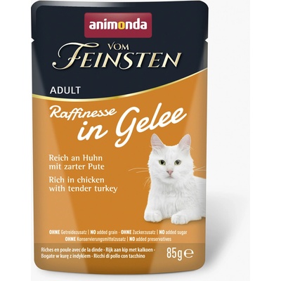 Animonda Vom Feinsten Adult Raffinesse v želé bohaté na Kuře s Krůtou 85 g