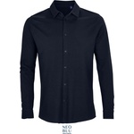 Neoblu 3777 basile men / Мъжка риза с дълъг ръкав от пике - нощно синьо xxl (24377704605)
