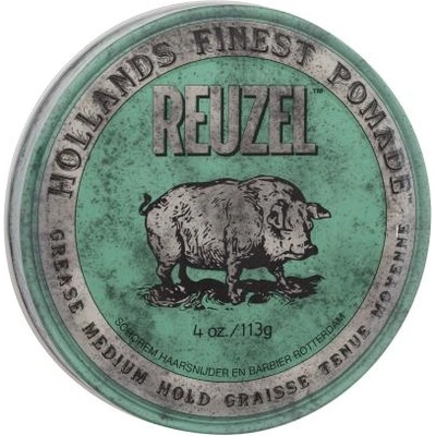 Reuzel Hollands Finest Pomade Grease Medium Hold восъчна помада за коса 113 g за мъже