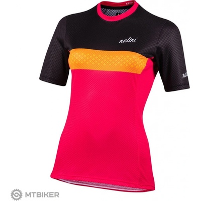 Nalini MTB Lady Shirt ružová/čierna/oranžová