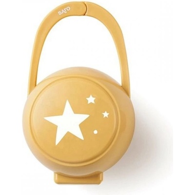 Saro Baby pouzdro na dudlík Galaxy Mustard – Zboží Dáma