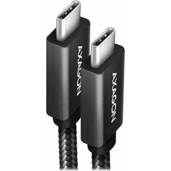 Axagon BUCM32-CM10AB USB-C USB-C, USB 3.2 Gen 2, PD 100W 5A, 4k HD, ALU, 1m, černý