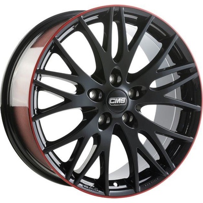 CMS C8 7,5x17 5x120 ET35 black Red gloss