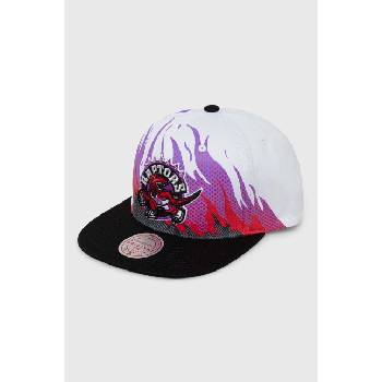 Mitchell&Ness Памучна шапка с козирка Mitchell&Ness TORONTO RAPTORS в бяло с десен (HHSS5798.TRAYYPPPWHI)