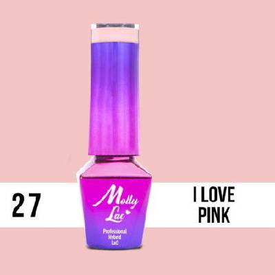 MOLLY LAC gél lak I LOVE PINK 27. 5 ml