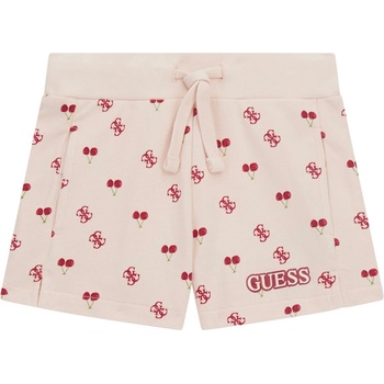Guess Детски къси панталонки Guess - С черешки и символи, розови, 18 м (20252-K5GD05-KA6R4-P42I-18M)