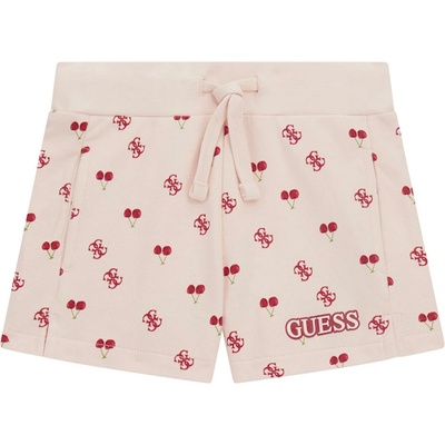 Guess Детски къси панталонки Guess - С черешки и символи, розови, 18 м (20252-K5GD05-KA6R4-P42I-18M)