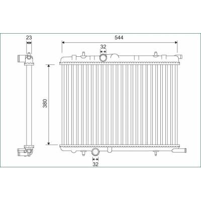 Chladič vody pro motor VALEO 701124